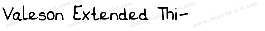 Valeson Extended Thi字体转换